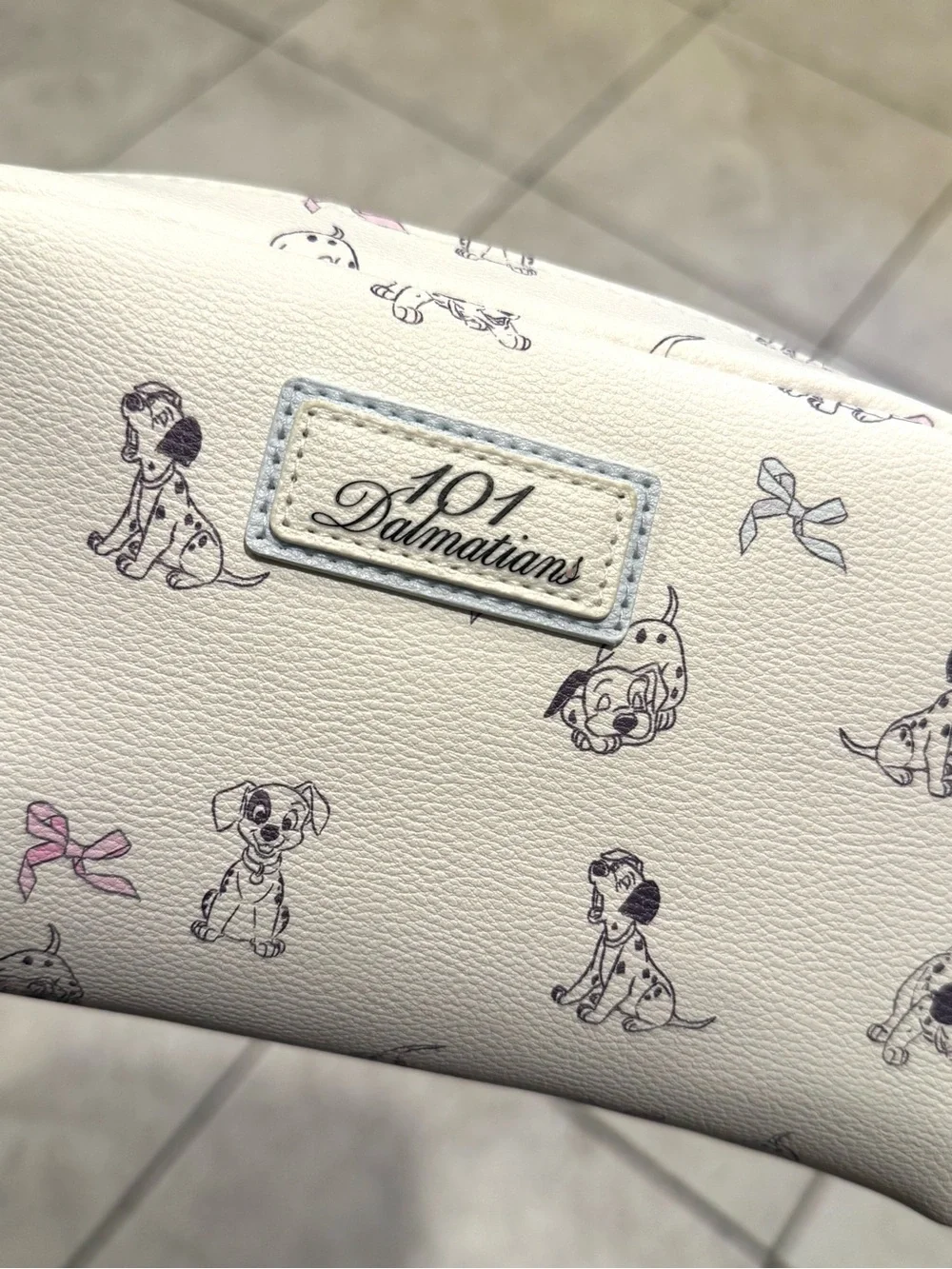 Disney 101 Dalmatians White Cosmetic Pouch